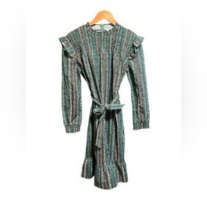 Porter Smocked Belted Long Sleeves Dress